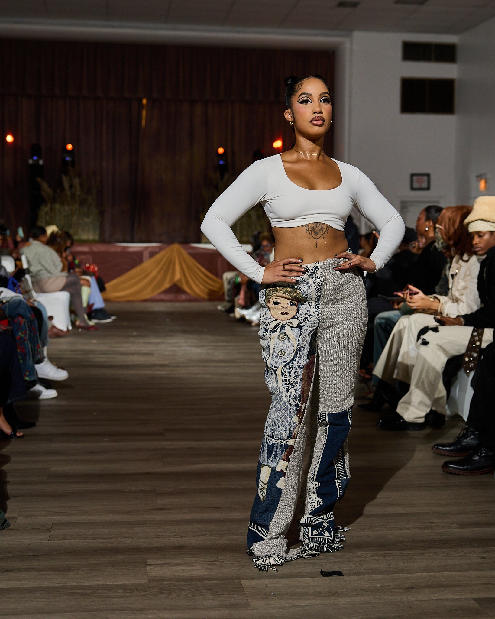 Dolls Still” Tapestry Patchwork Pants – KarenTracey Designs