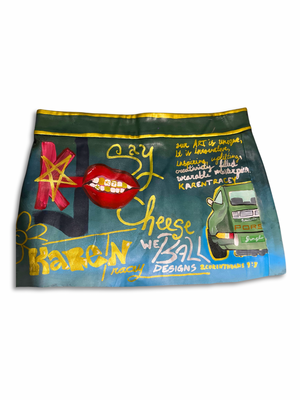 “Say Cheese” Micro Free Hand Painted Skirt
