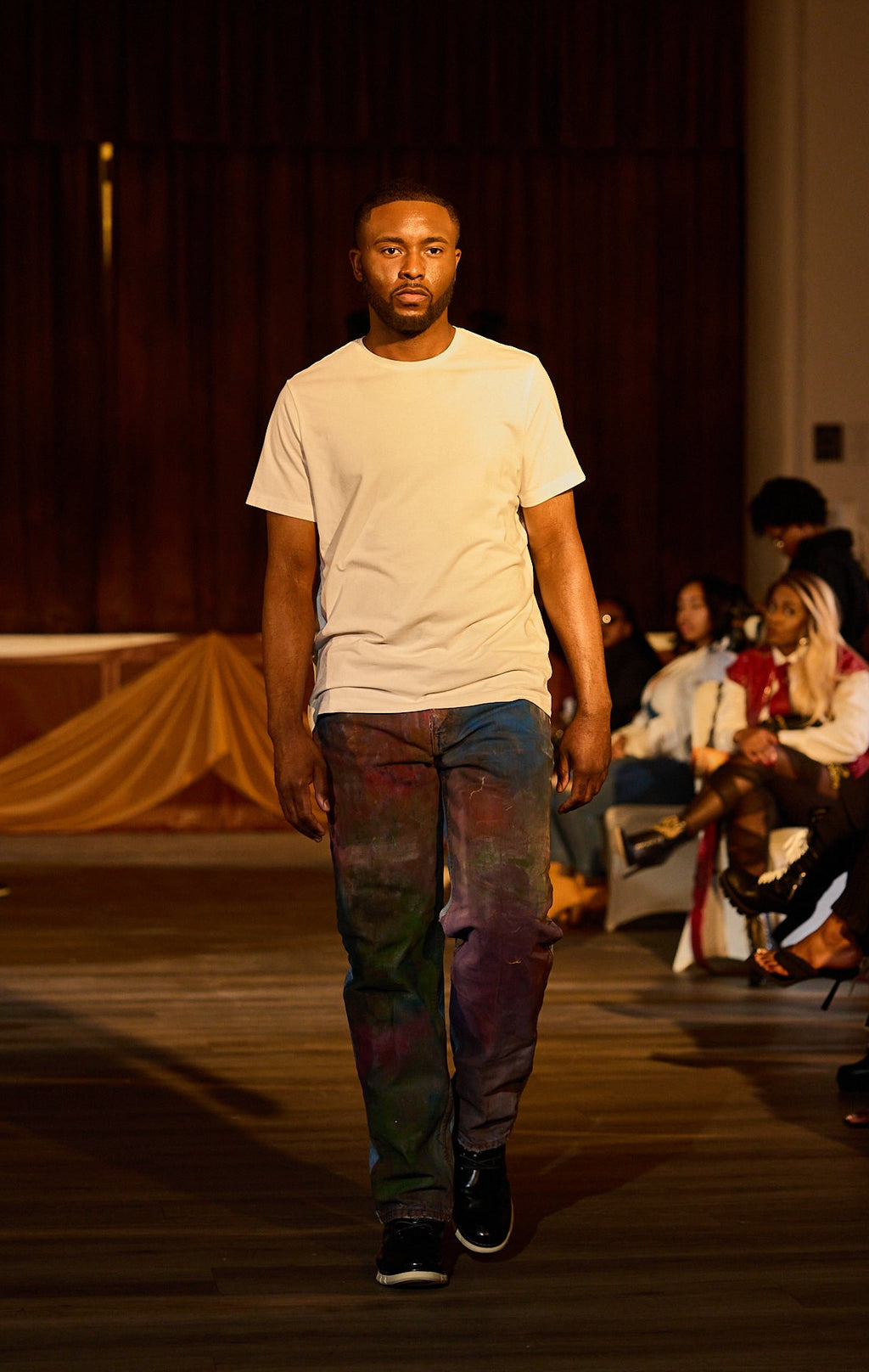 Painterly Abstract Jeans